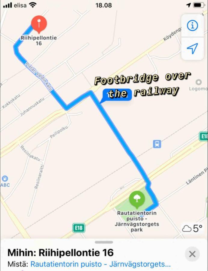 Puutaloyksioe 1 Km Turun Rautatieasemalta Leilighet Åbo Eksteriør bilde